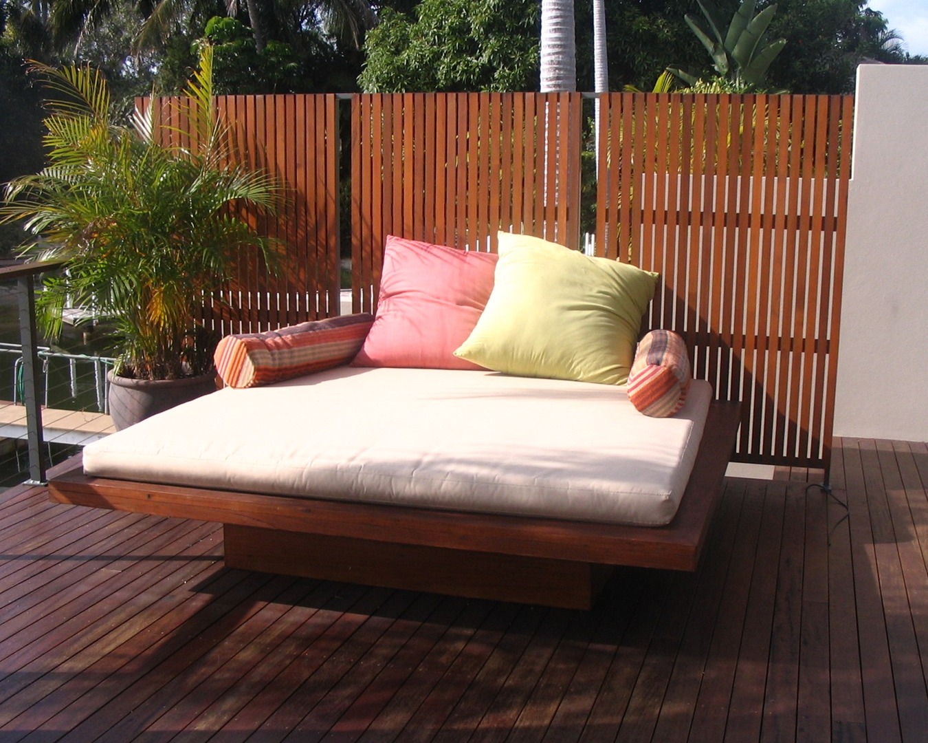 Day bed made from recycled furniture from tongue n groove furniture
